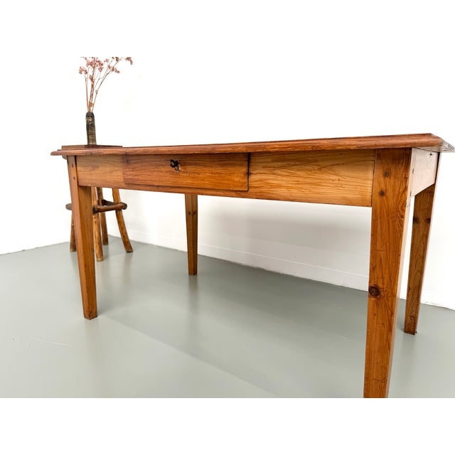 Farmhouse Table in Pine, France, 1950s For Sale - Image 6 of 18