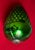 Green Large 13.25" Green Mercury Glass Christmas Kugel Ornament in the Form of a Grape Cluster For Sale - Image 8 of 11