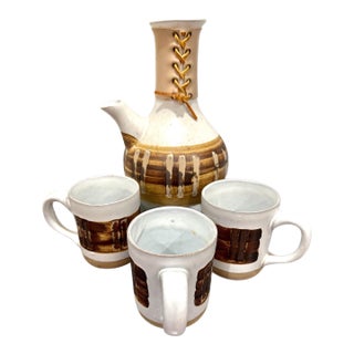 1960s Mid-Century Modern Coffee Service by Martz for Marshall Studios- Four Piece Set For Sale