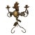 Hand Forged Wrought Iron Grapevine Five-Light Candelabra, 19” For Sale