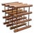 Mid-20th Century Wood Nine Wine Bottle Rack For Sale