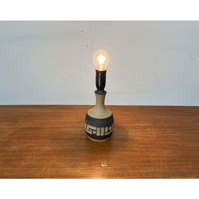 Mid-Century Modern Danish Studio Pottery Table Lamp from Axella, Denmark, 1960s For Sale - Image 6 of 18