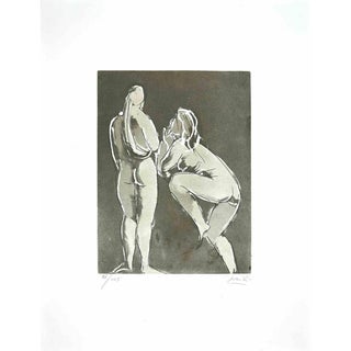 Giacomo Manzú, Nude Dancers, Edition of 125, 1970s, Etching For Sale