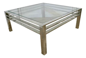 Modernist Chrome Coffee Table, 1970s