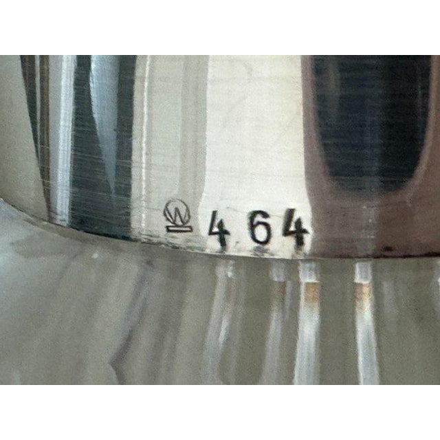 Vintage Wilhelm Wolff German Cut Crystal & Silver-Plated Cocktail Shaker, Marked W 464 For Sale - Image 6 of 11