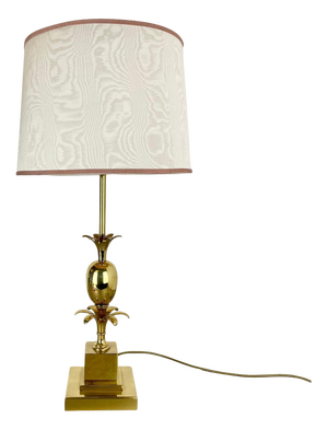 Large Brass Pineapple Table Light in the style of Maison Charles Style, France, 1970s