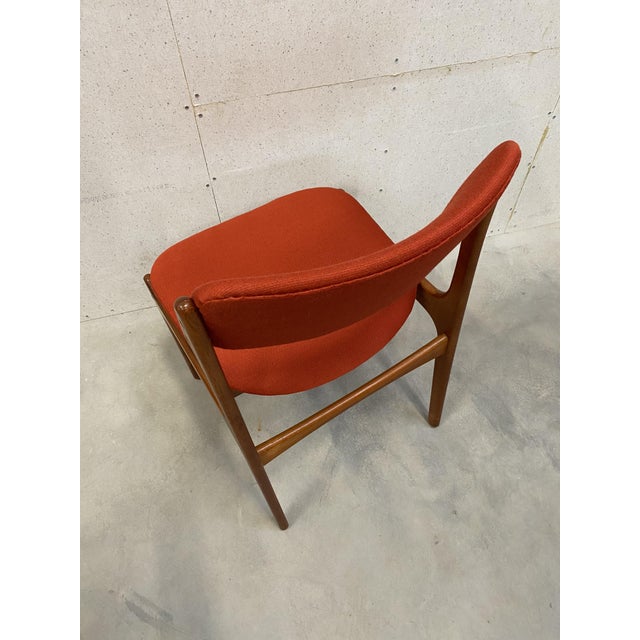 Brown OD-49 Teak Chair Set by Erik Buck for Oddense Maskinsnedkeri, 1960s, Set of 4 For Sale - Image 8 of 10