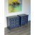 1970s Pair of French Style Blue Nightstands of Three Drawers For Sale In Miami - Image 6 of 6