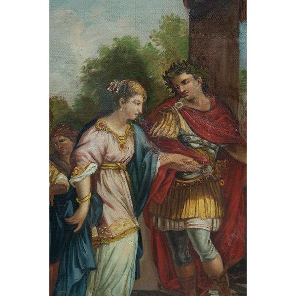 Neapolitan Artist, Neoclassical Mythological Scene, Late 18th Century, Oil Painting For Sale - Image 4 of 7