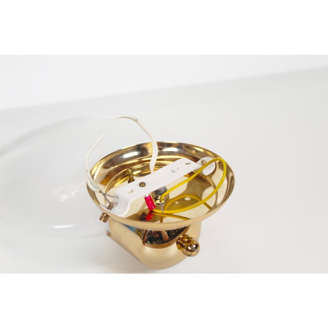 1970s Vintage Wall Lamp in Brass and Murano Glass from Kaiser Leuchten, 1970s For Sale - Image 5 of 7