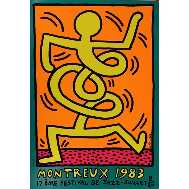 Keith Haring, Swing (Vert, Montreux), 1983, Signed Screenprint For Sale - Image 5 of 6