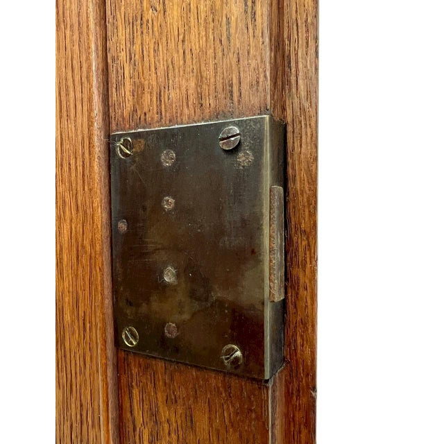 Antique Oak Wall-Mounted Cabinet, 1900s For Sale - Image 11 of 14