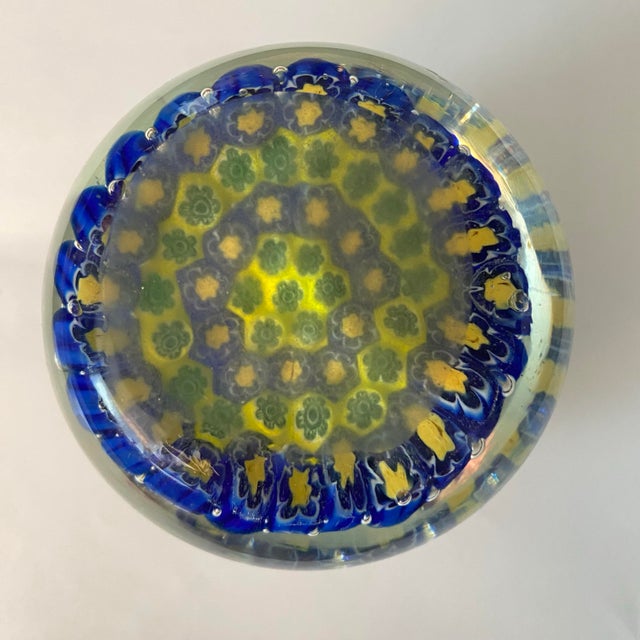 Murano Murano Glass Millefiori Paper Weight For Sale - Image 4 of 5