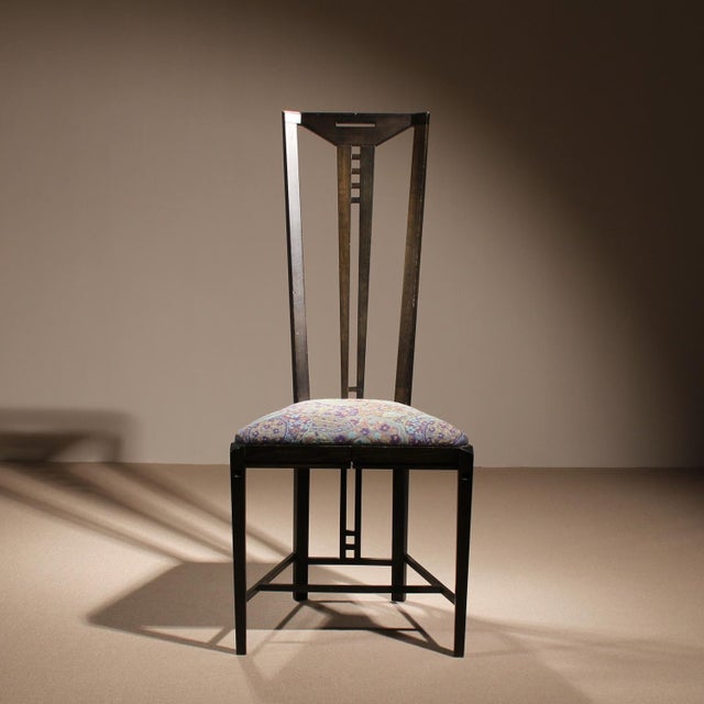 High-Back Gallery Chair by U. Asnago & A. Pozzi for Giorgetti, Italy, 1970s For Sale - Image 11 of 11