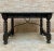 Baroque Spanish colonial fratino table dark walnut solomonic legs with iron stretcher, exquisite walnut wood Fratino...