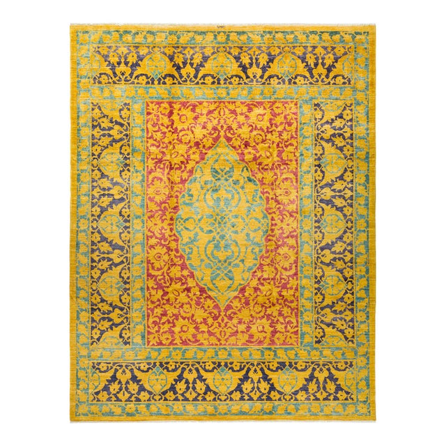 Eclectic Collection Hand-Knotted Area Rug - 9' 3" X 11' 9" For Sale - Image 10 of 10