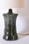 Kasaï Blue Green Papyrus Ceramic Lamp from Barracuda Interiors For Sale - Image 4 of 5