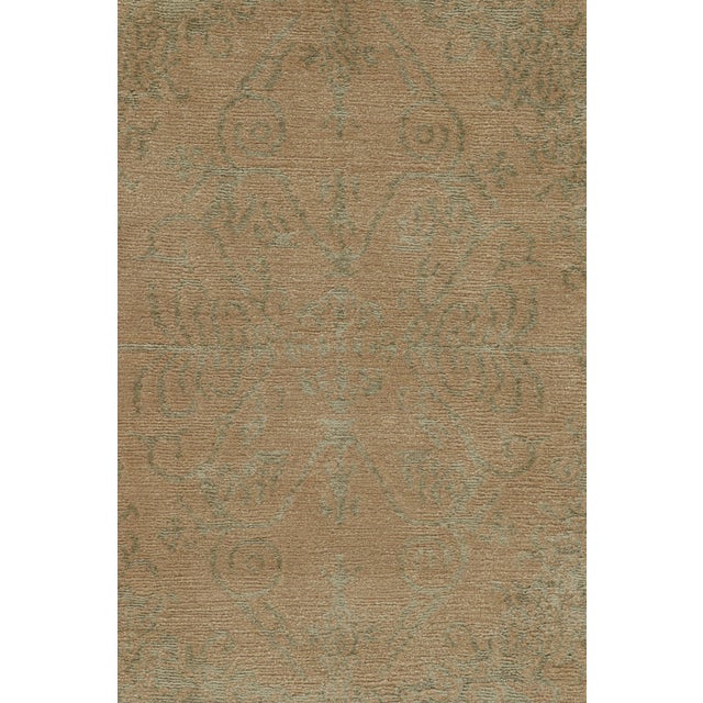 Traditional Rug & Kilim’s European Style Runner Rug in Gold With Floral Medallions “Catana” For Sale - Image 3 of 8