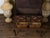 An Anglo-Indian geometric front mahogany coffer on base from the 19th century, with lift top, carved panels, two drawers,...