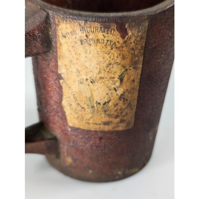 19th Century Fibreware Fiber Advertising Mug for Duffy Cider Vinegar For Sale In New York - Image 6 of 9