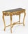 1960s Gold Leaf Console Table With Marble Top For Sale - Image 9 of 11