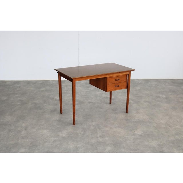 Brown Vintage Danish Teak Desk, 1960s For Sale - Image 8 of 8