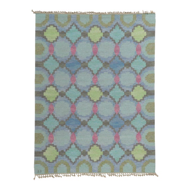 Judith Johansson Swedish Rollakan Rug, 06'03 X 08'03 For Sale