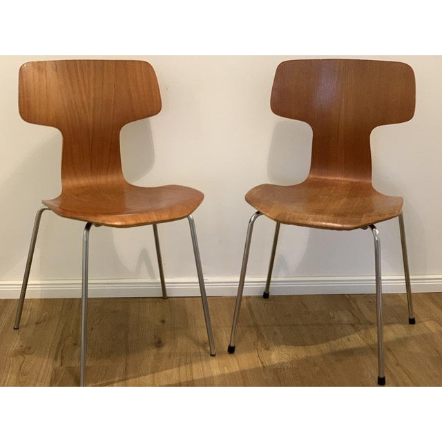 3103 Hammer Chairs by Arne Jacobsen for Fritz Hansen, 1960s, Set of 2 For Sale - Image 14 of 18