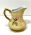 Vintage Lefton China hand-painted heritage-rose porcelain creamer pitcher with gold-trimmed handle and top. This pitcher...