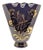 Vintage Italian Gold and Black Vase by Saca, 1940s For Sale