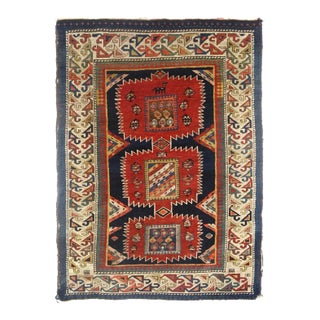 Antique Shirvan Rug 3'5'' x 4'7'' For Sale