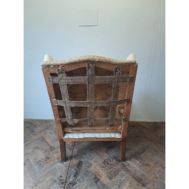 Edwardian Mahogany Wingchair, 1900 For Sale - Image 4 of 6