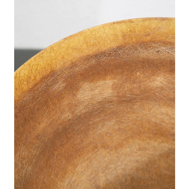 Mid Century Modern Planter Kimball Bullet Round Atomic Plant Stand Tan Fiberglass For Sale - Image 11 of 12