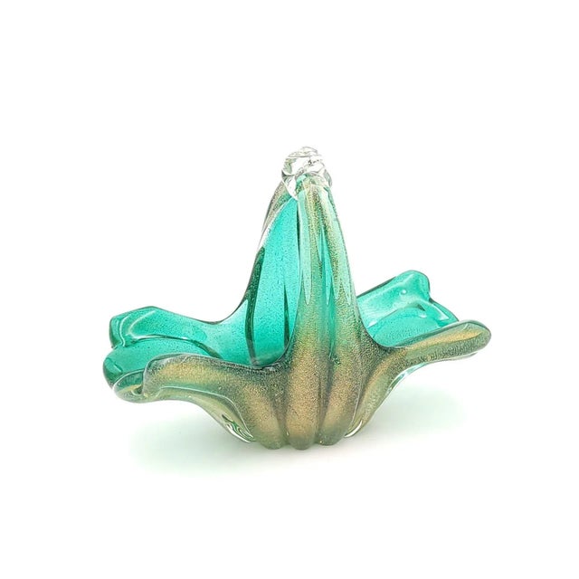 Glass Vintage Murano Style Glass Dish, Italy Circa 1960 For Sale - Image 7 of 7