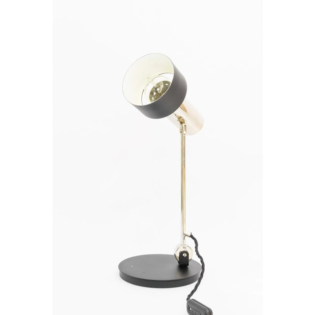 Metal Nickel-Plated Table Lamp, Vienna, 1960s For Sale - Image 7 of 12