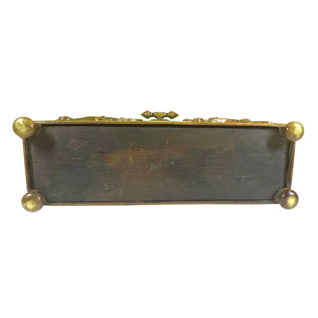 19th C Bronze Jewelry Casket/Box With Bats (Or Goblins) All Around For Sale - Image 12 of 12