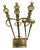 Metal Antique Brass Fireplace Tool Set - 4 Pieces For Sale - Image 7 of 7