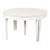 20th Century White Swedish Gustavian Large Dining Table Expanding With Leaves For Sale