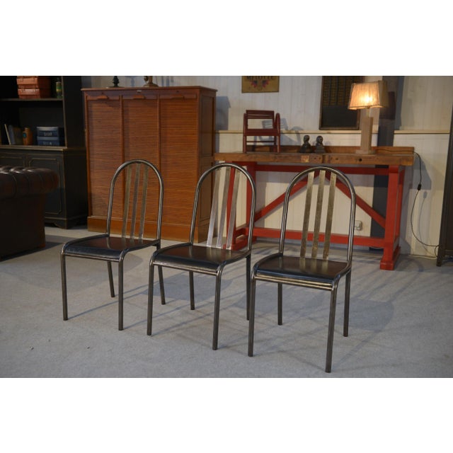 Villa Cavrois Model Chair in Steel Tube by Robert Mallet Stevens, 1950s For Sale - Image 9 of 18