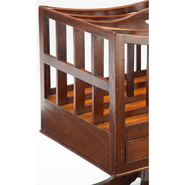 Early 19th Century English Regency Era Mahogany Canterbury Revolving Bookcase Magazine Rack For Sale In Dallas - Image 6 of 9