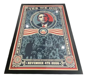 Obama Yes We Did Poster by Shepard Fairey, 2008