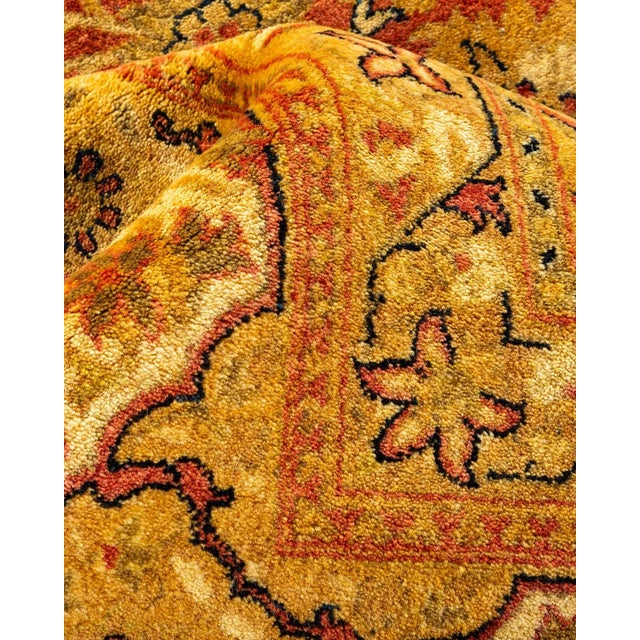 Textile Mogul, One-of-a-Kind Hand-Knotted Area Rug - Orange, 8' 4" x 10' 1" For Sale - Image 7 of 8