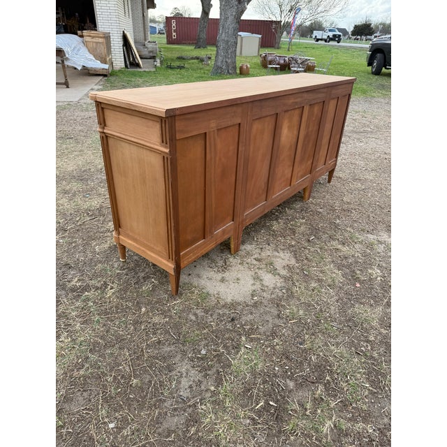 19th Century French Louis XVI Solid Mahogany Bleached Sideboard /Credenzas For Sale - Image 11 of 11
