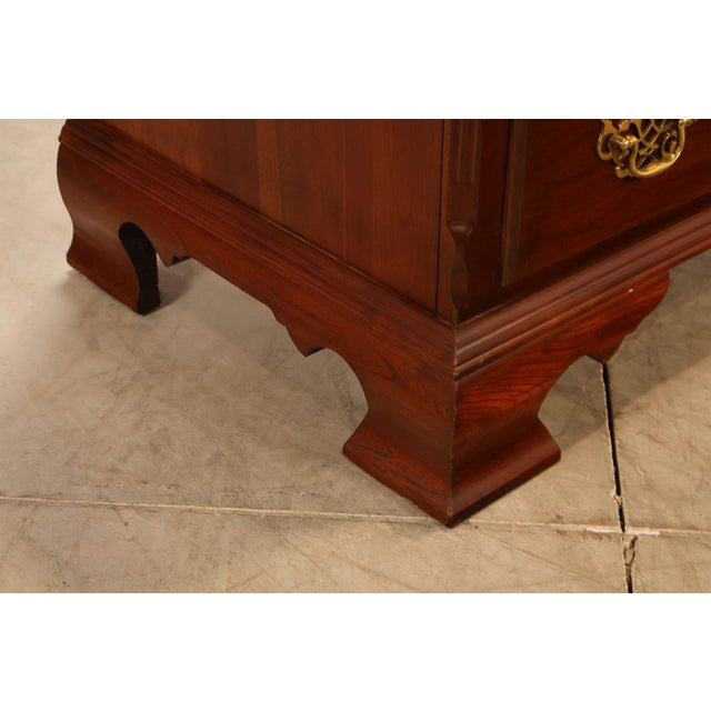 Cochran Mahogany Chippendale Style Cherry Dresser With Mirror For Sale - Image 13 of 18