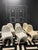 Add a bold touch of modernist flair to your space with this striking set of six Panton-style molded fiberglass chairs....
