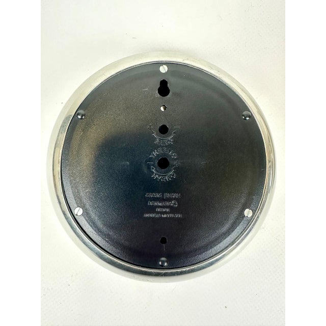 Metal Vintage Donut Wall Clock and Thermometer by Andreas Mikkelsen for Georg Jensen, 1990s, Set of 2 For Sale - Image 7 of 10