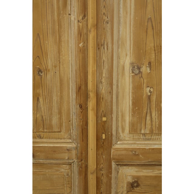 Rustic European Late 19th Century Double French Doors - a Pair For Sale - Image 3 of 5