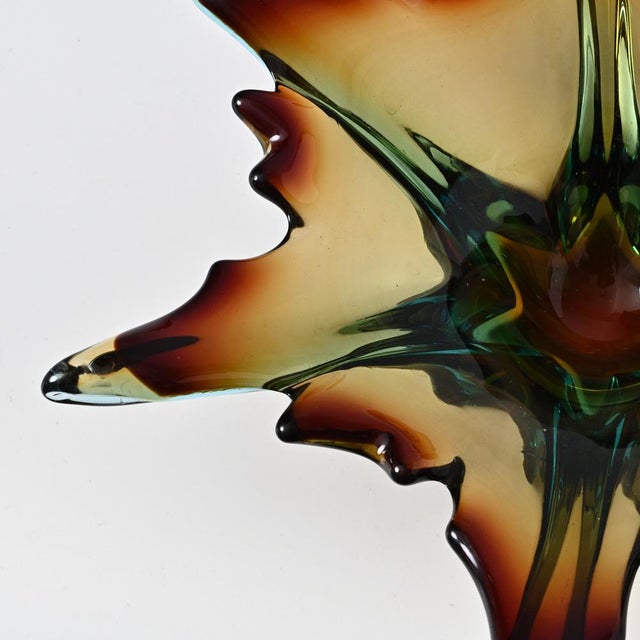 Sommerso Murano Glass Bowl from Cristallo Venezia CCC, 1960s For Sale - Image 9 of 11