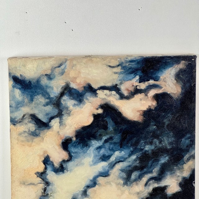 Late 20th Century Clark Murray Oil on Canvas Abstract Sky Scene Painting, 1 of 5 For Sale In New York - Image 6 of 8