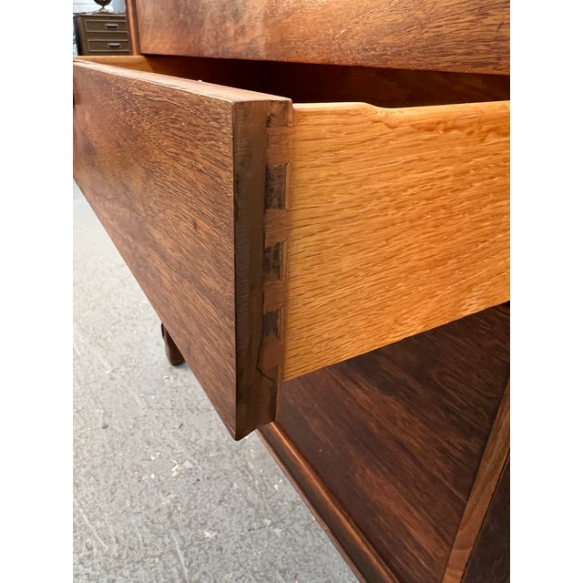 Mid 20th Century Janus Collection Walnut Credenza by John Stuart for Mount Airy Furniture For Sale - Image 10 of 18